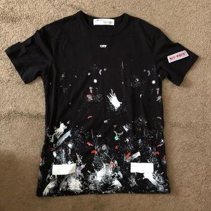 off white paint splatter shirt